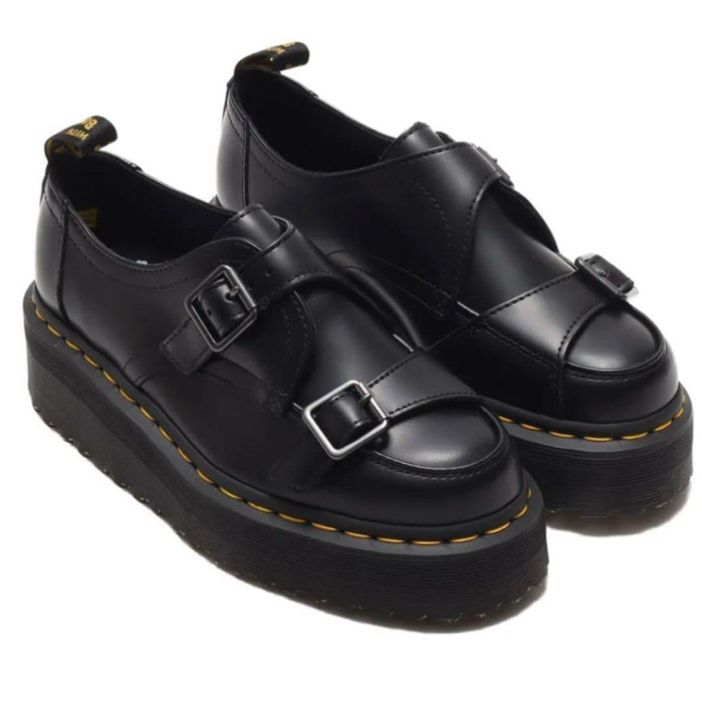 Rare Brand New Dr. Martens Sidney Double Monk Platforms